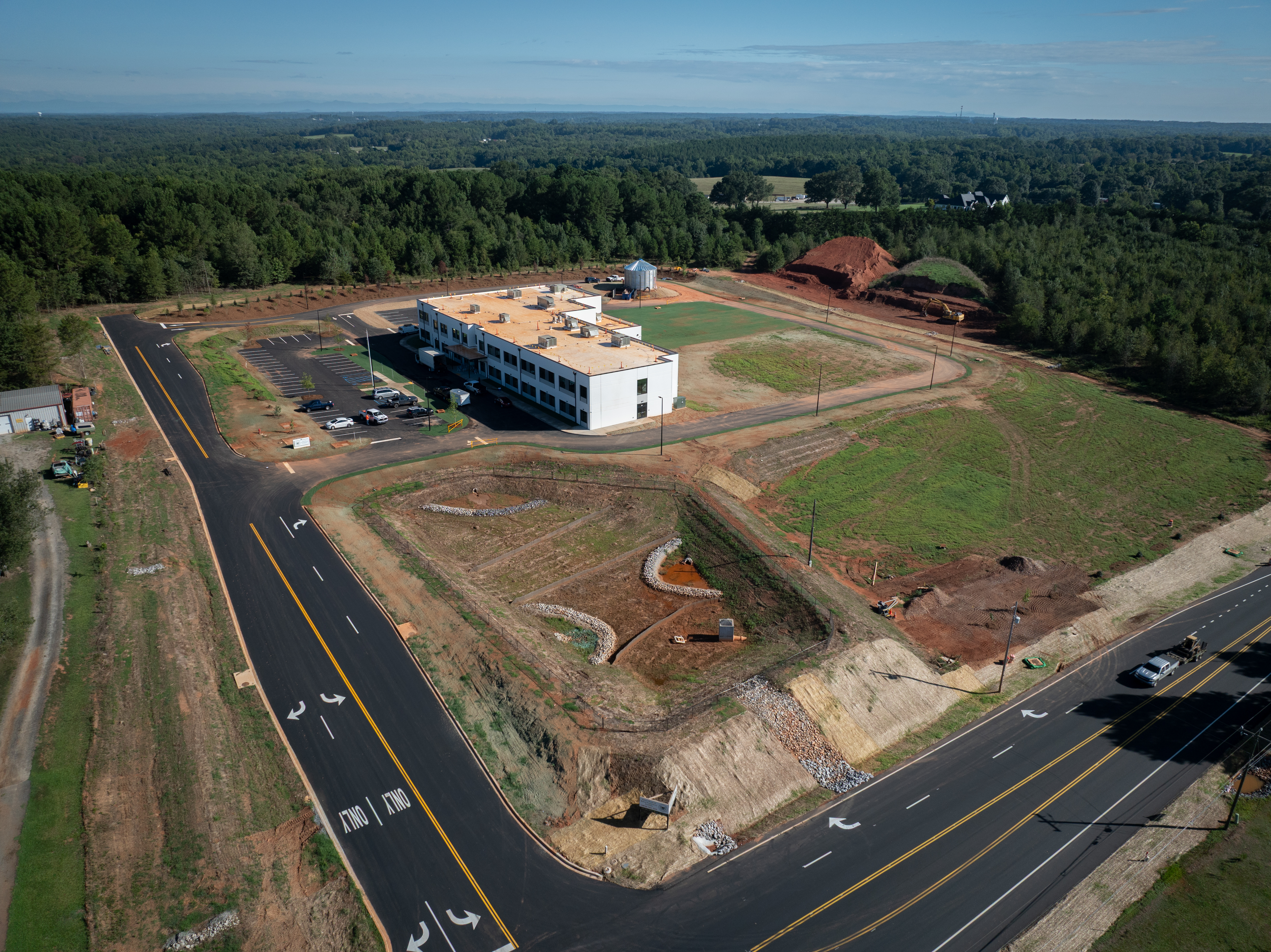 Belton Prep completed site aerial
